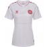 Danmark Kvinnor Borta Matchtröja 2022 Kortärmad