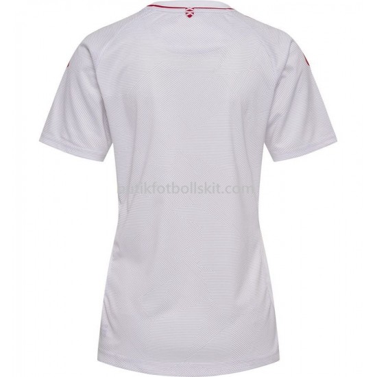 Danmark Kvinnor Borta Matchtröja 2022 Kortärmad