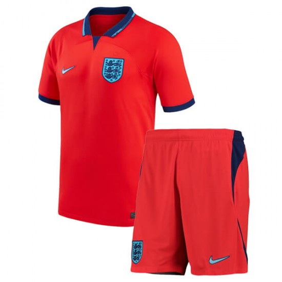 England Barn Borta Matchtröja World Cup 2022 Kortärmad