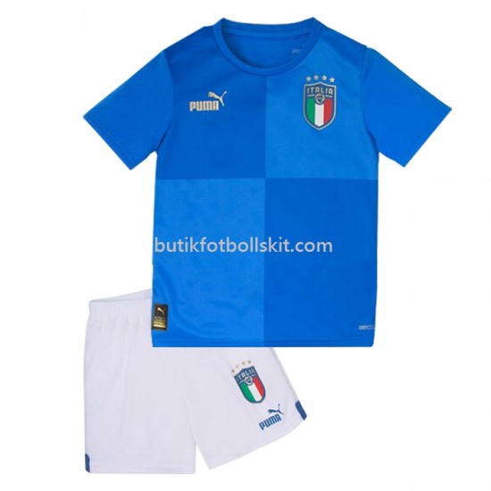 Italien Barn Hemma Matchtröja 2022 Kortärmad