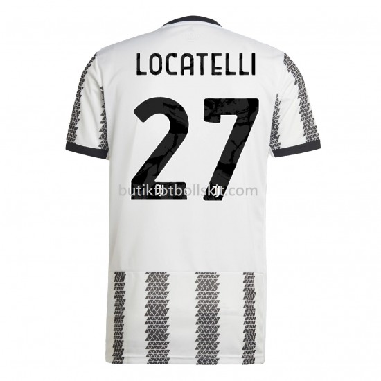 Juventus Locatelli 27 Hemma Matchtröja 2022/23 Kortärmad