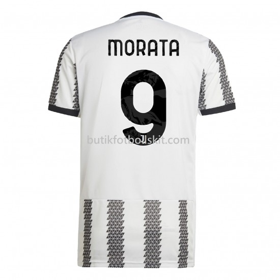 Juventus Morata 9 Hemma Matchtröja 2022/23 Kortärmad