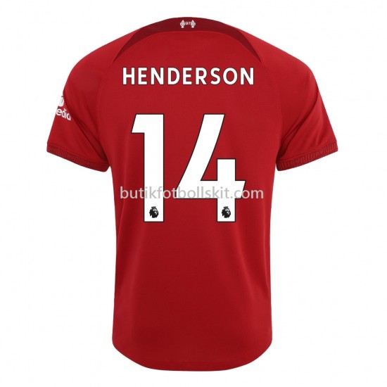 Liverpool Henderson 14 Hemma Matchtröja 2022/23 Kortärmad