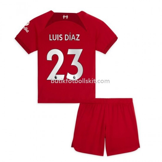 Liverpool Diaz 23 Barn Hemma Matchtröja 2022/23 Kortärmad
