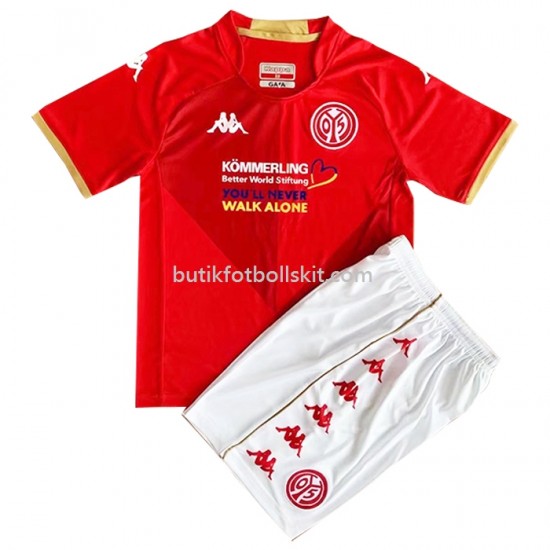 Mainz 5 Barn Hemma Matchtröja 2022/23 Kortärmad