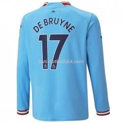 Manchester City De Bruyne 17 Hemma Matchtröja 2022/23 Långärmad