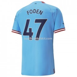 Manchester City Foden 47 Hemma Matchtröja 2022/23 Kortärmad