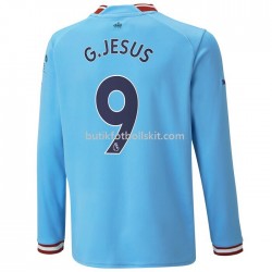 Manchester City G.Jesus 9 Hemma Matchtröja 2022/23 Långärmad