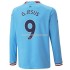 Manchester City G.Jesus 9 Hemma Matchtröja 2022/23 Långärmad