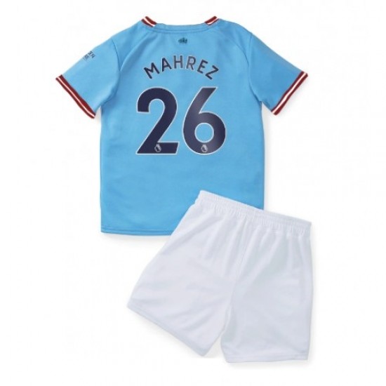 Manchester City Mahrez 26 Barn Hemma Matchtröja 2022/23 Kortärmad