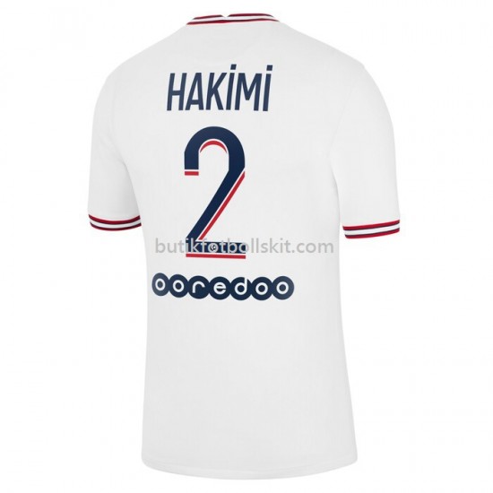 Paris Saint-Germain Hakimi 2 Fjärde Matchtröja 2021-2022 Kortärmad