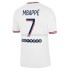 Paris Saint-Germain Kylian Mbappe 7 Fjärde Matchtröja 2021-2022 Kortärmad