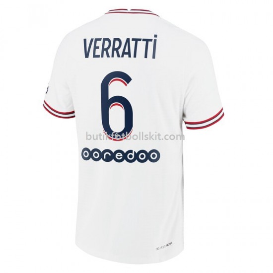 Paris Saint-Germain Marco Verratti 6 Fjärde Matchtröja 2021-2022 Kortärmad