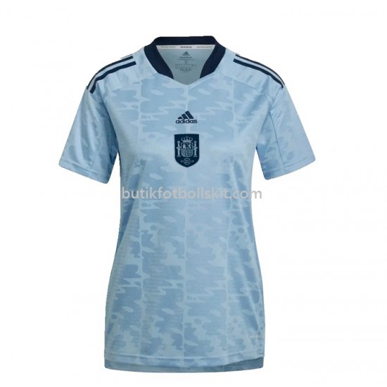 Spanien Kvinnor Borta Matchtröja 2022 Kortärmad