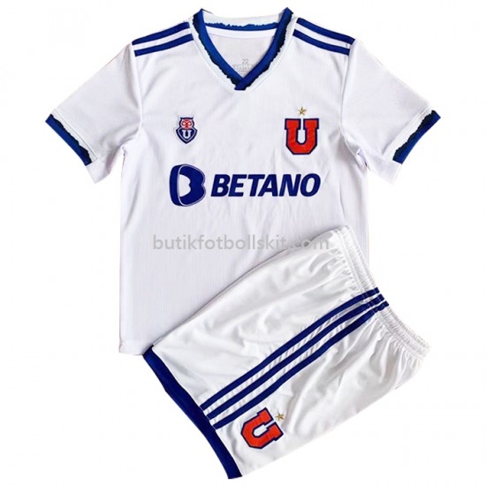 Universidad de Chile Barn Borta Matchtröja 2022 Kortärmad