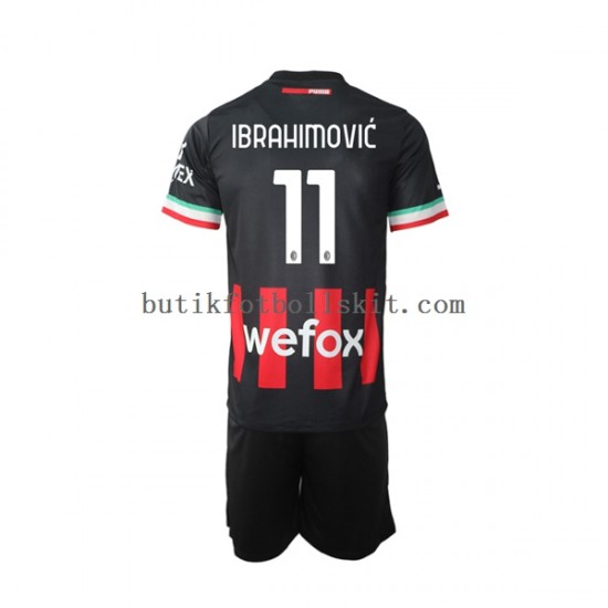 AC Milan Ibrahimović Zlatan 11 Barn Hemma Matchtröja 2022/23 Kortärmad