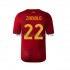 AS Roma Zaniolo 22 Män Hemma Matchtröja 2022/23 Kortärmad