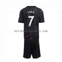 Arsenal Saka 7 Barn Borta Matchtröja 2022/23 Kortärmad