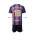 FC Barcelona Jordi Alba 18 Barn Hemma Matchtröja 2022/23 Kortärmad