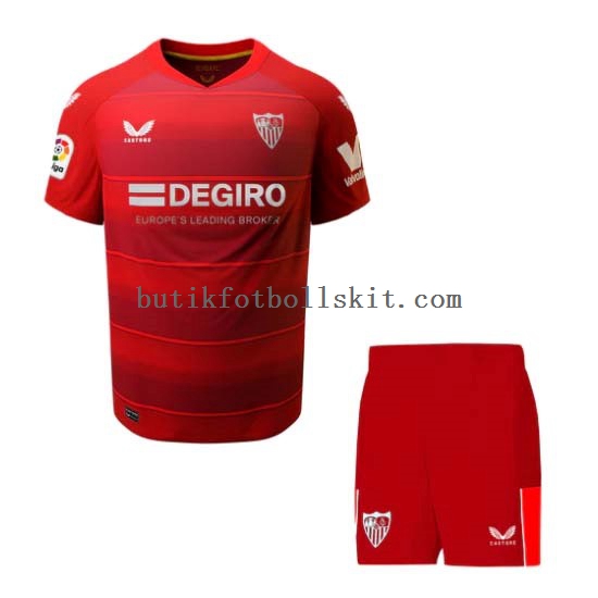 Sevilla FC Barn Borta Matchtröja 2022/23 Kortärmad