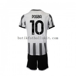 Juventus Pogba 10 Barn Hemma Matchtröja 2022/23 Kortärmad
