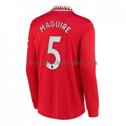 Manchester United Harry Maguire 5 Män Hemma Matchtröja 2022/23 Långärmad
