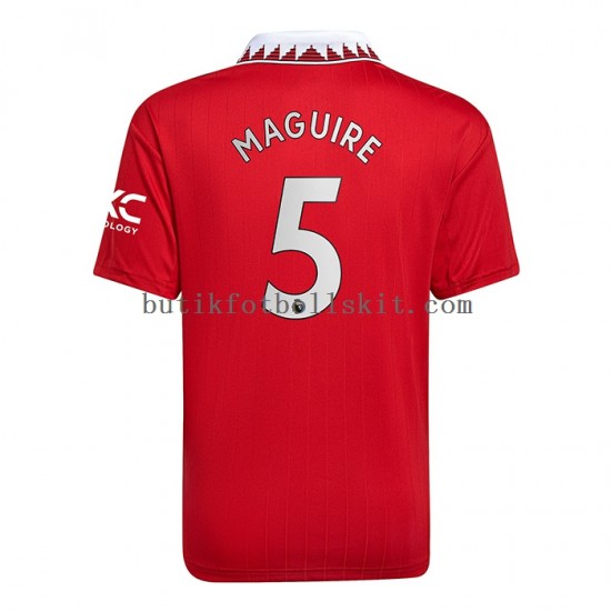 Manchester United Harry Maguire 5 Män Hemma Matchtröja 2022/23 Kortärmad