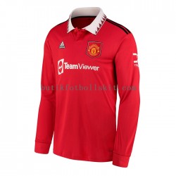 Manchester United Män Hemma Matchtröja 2022/23 Långärmad