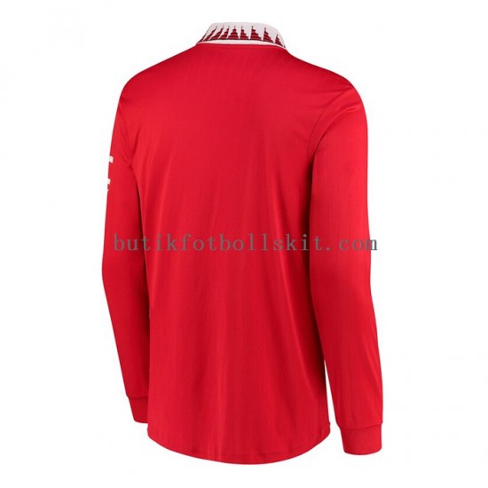 Manchester United Män Hemma Matchtröja 2022/23 Långärmad