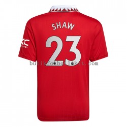 Manchester United Luke Shaw 23 Män Hemma Matchtröja 2022/23 Kortärmad