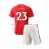 Manchester United Luke Shaw 23 Barn Hemma Matchtröja 2022/23 Kortärmad