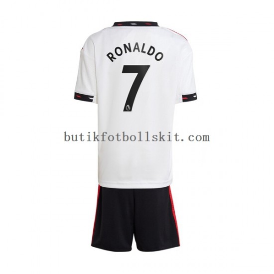 Manchester United Ronaldo 7 Barn Borta Matchtröja 2022/23 Kortärmad