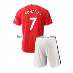 Manchester United Cristiano Ronaldo 7 Barn Hemma Matchtröja 2022/23 Kortärmad