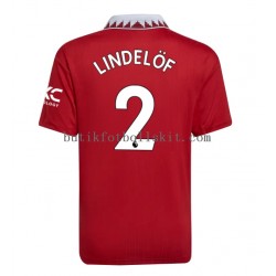 Manchester United Victor Lindelof 2 Män Hemma Matchtröja 2022/23 Kortärmad