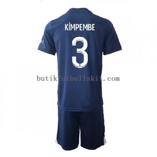 Paris Saint-Germain Kimpembe 3 Barn Hemma Matchtröja 2022/23 Kortärmad