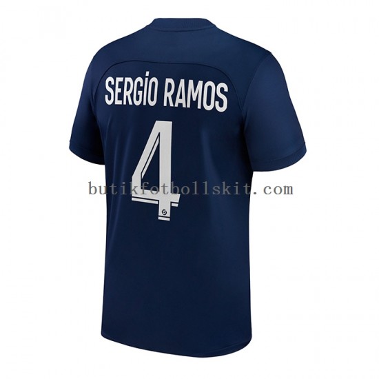 Paris Saint-Germain Sergio Ramos 4 Män Hemma Matchtröja 2022/23 Kortärmad