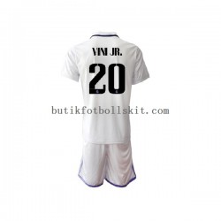 Real Madrid Vinicius Junior 20 Barn Hemma Matchtröja 2022/23 Kortärmad