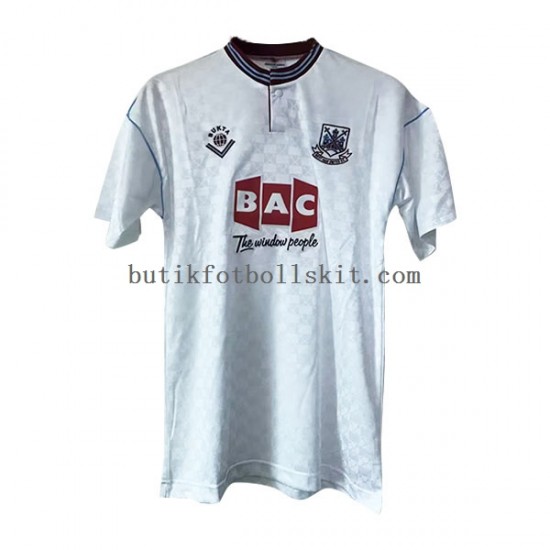 West Ham United Retro Män Borta Matchtröja 1989/90 Kortärmad