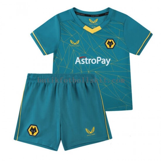 Wolverhampton Wanderers Barn Borta Matchtröja 2022/23 Kortärmad