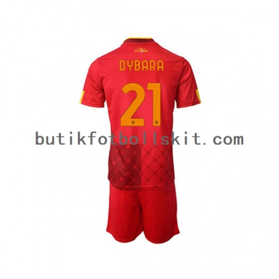 AS Roma Paulo Dybala 21 Barn Hemma Matchtröja 2022/23 Kortärmad