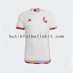 Belgien Män Borta Matchtröja World Cup 2022 Kortärmad