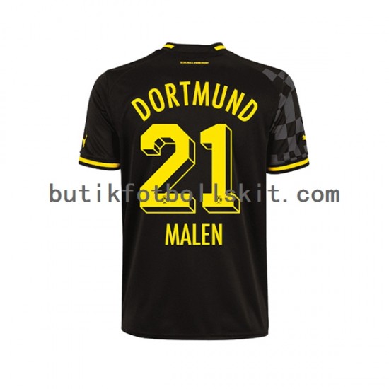 Borussia Dortmund Donyell Malen 21 Män Borta Matchtröja 2022/23 Kortärmad