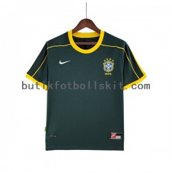 Brasilien Målvakt Retro Män Borta Matchtröja 1998 Kortärmad