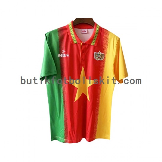 Kamerun 1994 Retro Män Hemma Matchtröja Kortärmad