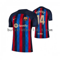 FC Barcelona Memphis Depay 14 Män Hemma Matchtröja 2022/23 Kortärmad