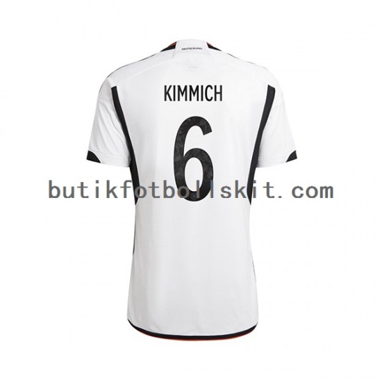 Tyskland Joshua Kimmich 6 Män Hemma Matchtröja World Cup 2022 Kortärmad