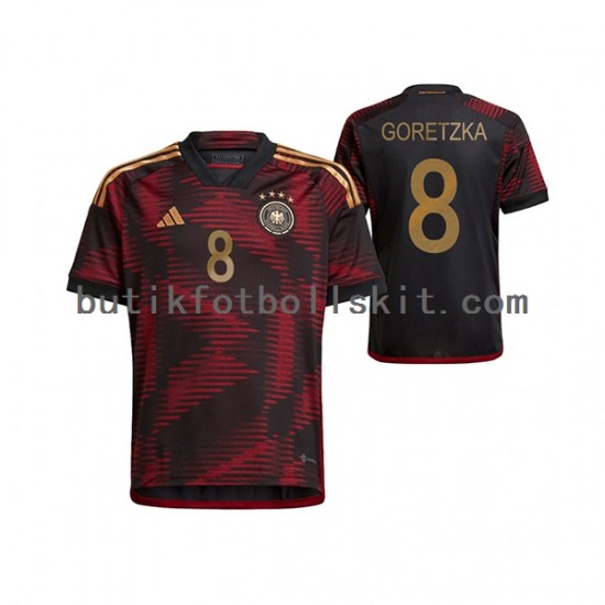 Tyskland Leon Goretzka 8 Män Borta Matchtröja World Cup 2022 Kortärmad
