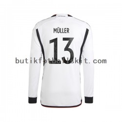 Tyskland Thomas Muller 13 Män Hemma Matchtröja World Cup 2022 Långärmad
