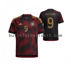 Tyskland Timo Werner 9 Män Borta Matchtröja World Cup 2022 Kortärmad