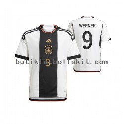 Tyskland Timo Werner 9 Män Hemma Matchtröja World Cup 2022 Kortärmad